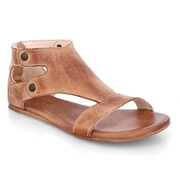 Bed Stu Soto Sandals Distressed in Tan Rustic Women’s Size 8 - Picture 3 of 13